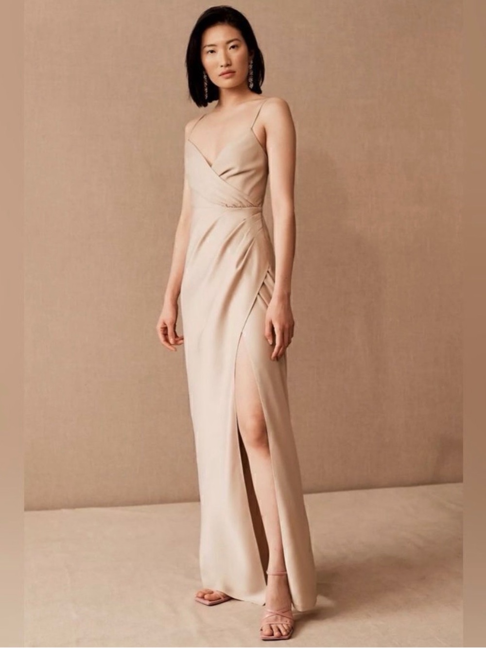 NWT! BHLDN Freya Satin Charmeuse Maxi Dress